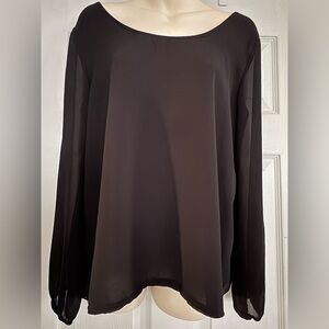 Ya Los Angeles Sheer Black Blouse